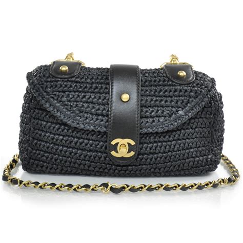 chanel straw purse - chanel straw raffia bag.